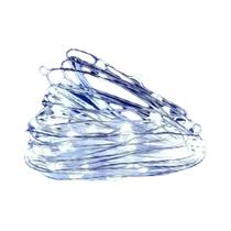 Luzes De Cordão LED Com Bateria 1m-30M Fio De Cobre Prateado Para Decoração De Natal, Casamento,