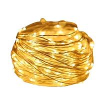 Luzes De Cordão LED Com Fio De Cobre 1M-20M Com Caixa De Bateria, Luzes De Fada Para Decoração De