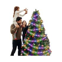 Luzes De Cordão LED Com Fita Dupla Para Decoração De Natal E Festas Luzes De Cordão LED Com Fita Dupla Para Decoração De Natal E Festas