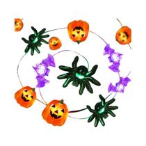 Luzes De Cordão LED De Halloween Abóbora Aranha Morcego À Prova d'Água Operadas a Bateria Decoração Luzes De Cordão LED De Halloween Abóbora Aranha Morcego À Prova d'Água Operadas a Bateria Decoração