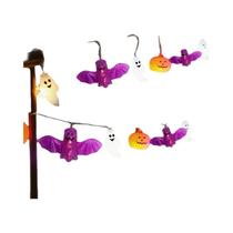 Luzes De Cordão LED De Halloween Com Morcegos, Fantasmas E Abóboras, Alimentadas Por Bateria Para Luzes De Cordão LED De Halloween Com Morcegos, Fantasmas E Abóboras, Alimentadas Por Bateria Para