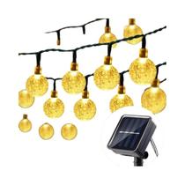 Luzes De Cordão LED Em Forma De Bolha Alimentadas Por Energia Solar 20/50/100 LEDs À Prova d'Água Luzes De Cordão LED Em Forma De Bolha Alimentadas Por Energia Solar 20/50/100 LEDs À Prova d'Água
