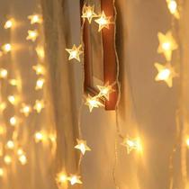 Luzes De Cordão LED Em Forma De Estrela Com Bateria, 10, 20, 30, 40 Luzes De Fada Para Decoração De