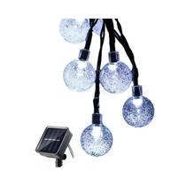 Luzes De Cordão LED Em Forma De Globo Solar Com 50 LEDs, 8 Modos, IP65, Decoração De Natal Para