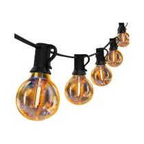 Luzes De Cordão LED G40 Para Exterior Com Plugue EU, Lâmpadas Plásticas IP65, Guirlanda Para