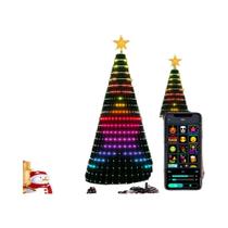 Luzes De Cordão LED Multicoloridas WS2812B Para Decoração De Árvore De Natal Com Controle Bluetooth
