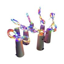 Luzes De Cordão LED Para Garrafa De Vinho 2M Fio De Cobre Para Decoração De Festa Feriado Casamento