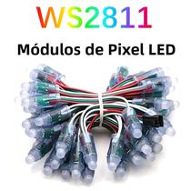 Luzes De Cordão LED RGB De Cores Completas WS2811 IP68 À Prova d'Água Módulo Digital Endereçável De