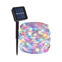 Luzes De Cordão LED Solares À Prova d'Água 7M 12M 22M 32M Para Jardim, Pátio, Casamento E Natal Luzes De Cordão LED Solares À Prova d'Água 7M 12M 22M 32M Para Jardim, Pátio, Casamento E Natal