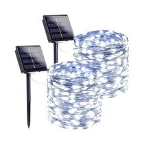 Luzes De Cordão LED Solares À Prova d'Água Para Jardim, Árvores, Festas Ao Ar Livre, Casamentos,