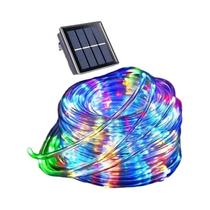 Luzes De Cordão LED Solares À Prova d'Água Para Jardim Externo, Lâmpada De Corda, Decoração De