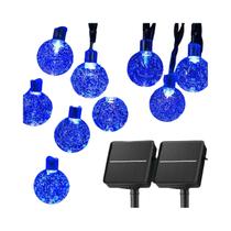 Luzes De Cordão LED Solares Para Exterior Com 60 LEDs, À Prova d'Água, Globo De Cristal, 8 Modos, Luzes De Cordão LED Solares Para Exterior Com 60 LEDs, À Prova d'Água, Globo De Cristal, 8 Modos,