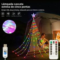 Luzes De Cordão LED USB Em Forma De Estrela Com 8 Modos Para Decoração De Natal, Casamento, Festa E
