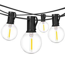 Luzes de cordão para área externa Muasdae 5,5 m com 10 lâmpadas LED Luzes de cordão para área externa Muasdae 5,5 m com 10 lâmpadas LED