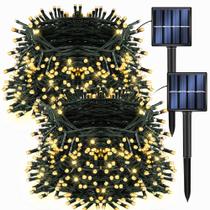 Luzes de Cordão Solar para Natal Dazzle Bright - 400 LEDs Luzes de Cordão Solar para Natal Dazzle Bright - 400 LEDs