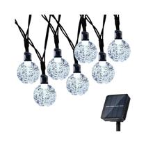 Luzes De Cordão Solares À Prova d'Água Com 200 LEDs, Guirlanda De Natal De Cristal Para Decoração De Luzes De Cordão Solares À Prova d'Água Com 200 LEDs, Guirlanda De Natal De Cristal Para Decoração De