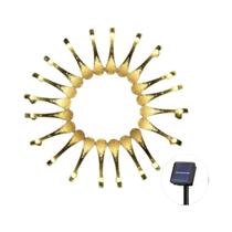 Luzes De Cordão Solares À Prova d'Água Para Exterior, Luzes De Fada Em Forma De Gotas De Água Para