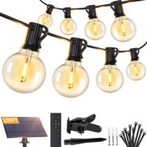 Luzes de cordão solares Brightever 30 m, 36+2 LEDs, controle remoto