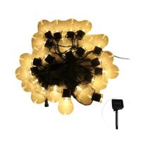 Luzes De Cordão Solares Com Lâmpadas LED Em Forma De Globo 5 7 12M Para Natal, Casamento, Festa Ao