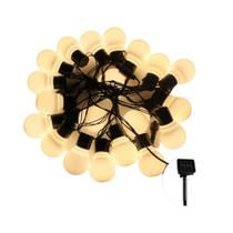 Luzes De Cordão Solares Com Lâmpadas LED Em Forma De Globo De 5, 7 E 12M Para Natal, Casamento,