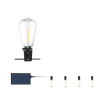 Luzes De Cordão Solares De 12M 9.5M Para Exterior Com Controle Remoto ST38, Lâmpada LED IP65 À Prova