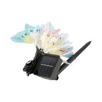 Luzes De Cordão Solares Em Forma De Borboleta, 12 LEDs, À Prova d'Água, 2 Modos, Decoração Para