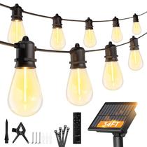 Luzes de cordão solares Minetom 10 m, 9 LEDs, controle remoto, à prova d'água Luzes de cordão solares Minetom 10 m, 9 LEDs, controle remoto, à prova d'água