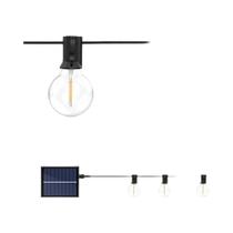 Luzes De Cordão Solares Para Exterior G40 Com Lâmpadas LED Inquebráveis, Resistentes Às Intempéries