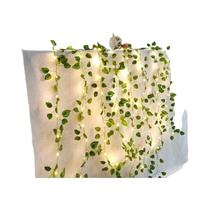 Luzes De Cordão Verde Folhagem Artificial 5 10M Luzes De Fada Para Casamento Festa Natal Decoração