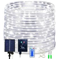 Luzes de Cordas Solares KushopFast 50m 500 LEDs - 8 Modos - Luz Branca Fria