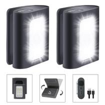 Luzes de corrida Molrebe Clip-on recarregáveis, pacote com 2 estroboscópios vermelhos Luzes de corrida Molrebe Clip-on recarregáveis, pacote com 2 estroboscópios vermelhos