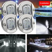 Luzes de Cortesia LED para Barco - Kit com 1 a 4 Peças (Azul e Branco) - À Prova D'Água