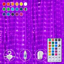 Luzes de cortina Brightown 250 LED 3 x 2,7 m 16 cores que mudam