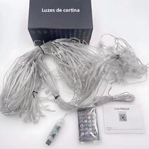 Luzes De Cortina Inteligentes Com 400 LEDs, Controle Remoto via App, Padrões Dinâmicos DIY, Luzes De