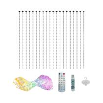 Luzes De Cortina Inteligentes RGBIC 400LED 2x2M Com Controle Por APP E Modo De Música Para Decoração