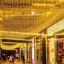 Luzes De Cortina LED À Prova d'Água 10X0.5M Para Exterior, Luzes De Fita Em Cascata Para Feriados Luzes De Cortina LED À Prova d'Água 10X0.5M Para Exterior, Luzes De Fita Em Cascata Para Feriados