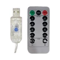 Luzes De Cortina LED Com Controle Remoto E Plug USB, 8 Modos Para Decoração De Quarto, Sala De