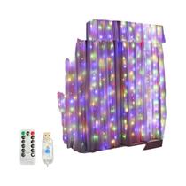 Luzes De Cortina LED De Natal USB Para Interiores, Luzes De Fada Para Quarto, Fundo De Janela, Luzes De Cortina LED De Natal USB Para Interiores, Luzes De Fada Para Quarto, Fundo De Janela,
