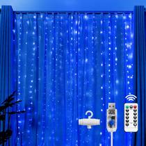 Luzes de cortina LED Fairy Brightown 300 3m x 3m com controle remoto Luzes de cortina LED Fairy Brightown 300 3m x 3m com controle remoto