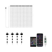 Luzes De Cortina LED RGB Inteligentes À Prova d'Água Com Controle Por Aplicativo, Luzes De Fada DIY