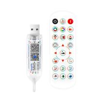 Luzes De Cortina LED RGB Inteligentes Com Controle Por Aplicativo Bluetooth USB, Fio De Fadas Com