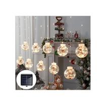 Luzes de cortina LED Solar Garland de 3 m com 110 bolas quentes Luzes de cortina LED Solar Garland de 3 m com 110 bolas quentes