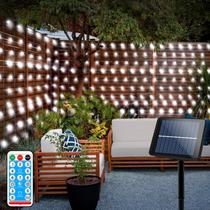 Luzes de cortina solar echosari 10m x 1m 500 LED Cool White Luzes de cortina solar echosari 10m x 1m 500 LED Cool White