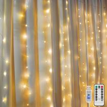 Luzes de cortina suddus 200 LED Fairy Lights Warm White Luzes de cortina suddus 200 LED Fairy Lights Warm White
