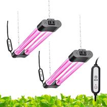 Luzes de cultivo Hlite 16" Kit com 2 unidades, espectro completo, com temporizador