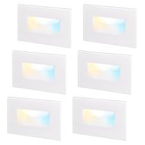 Luzes de degrau LEONLITE White 5CCT 3.5W 150LM 2700K-5000K 120V
