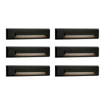 Luzes de degrau lineares LED de baixa tensão GOLED 2W 3000K, pacote com 6