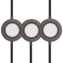 Luzes de disco LED GETINLIGHT IN-0107-3-BZ giratórias reguláveis 2700K