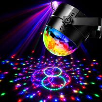 Luzes de Discoteca 7 Cores e Efeitos de Som e Batidas DLED03 Luzes de Discoteca 7 Cores e Efeitos de Som e Batidas DLED03