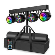 Luzes de Discoteca DJ Telbum 4 em 1 LED DMX512 Ativadas por Som Luzes de Discoteca DJ Telbum 4 em 1 LED DMX512 Ativadas por Som